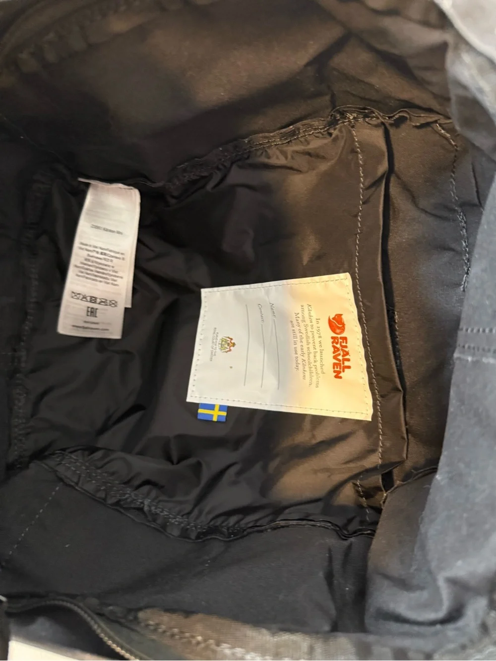 Fjällräven Kånken Mini Backpack Black Classic Travel School Bag